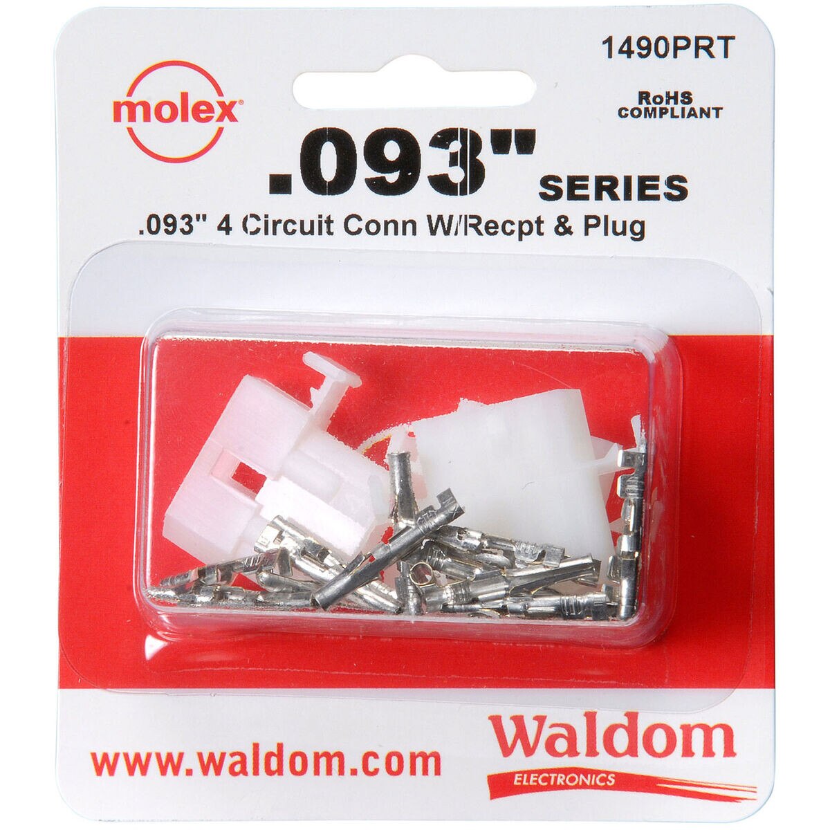 Molex 4Pin Connector Kit 0.093" 2 Sets